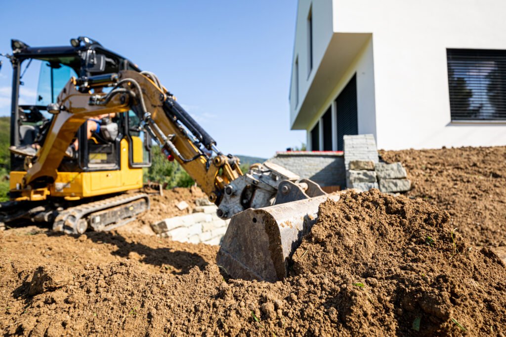 excavator digging