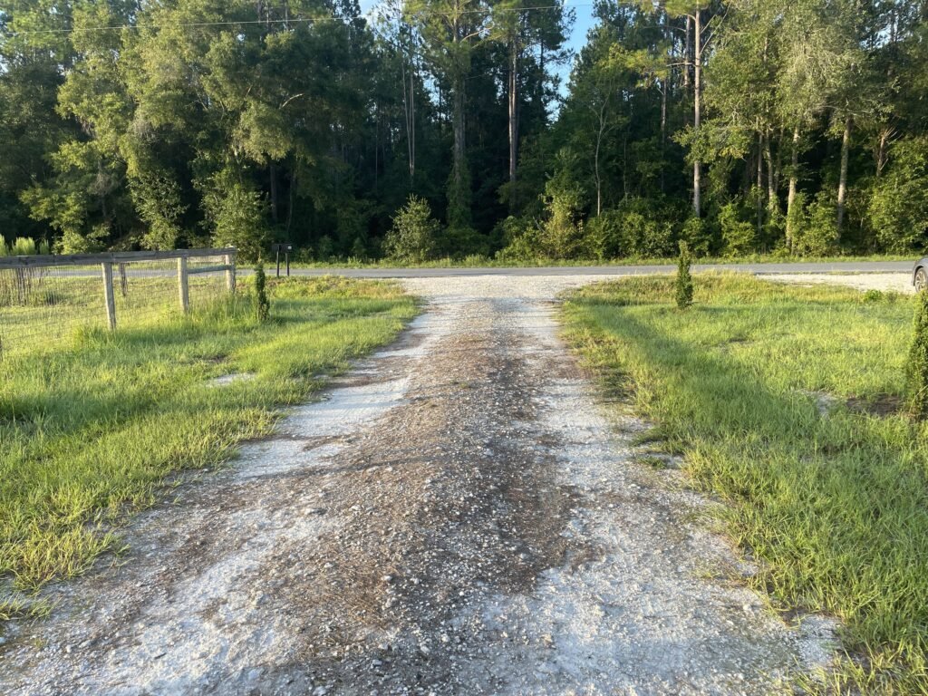 Driveway in a farm